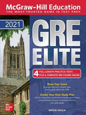 cover image of McGraw-Hill Education GRE Elite 2021